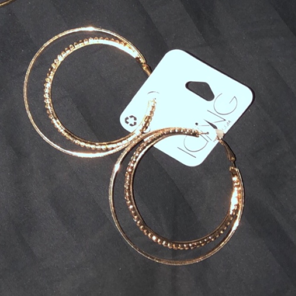 Gold earrings